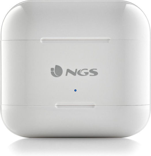 NGS Artica Duo In-ear Bluetooth Handsfree Ακουστικά με Θήκη Φόρτισης Λευκά