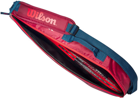 Wilson Παιδική Τσάντα Ώμου / Χειρός Τένις 3 Ρακετών Κόκκινη