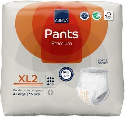 Abena Pants Premium Πάνες Βρακάκι Ακράτειας XL2 XLarge 16τμχ