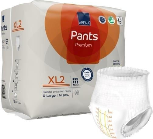 Abena Pants Premium Πάνες Βρακάκι Ακράτειας XL2 XLarge 16τμχ