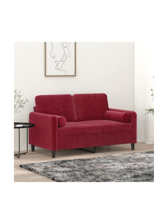 vidaXL Velvet Burgundy Sofa Cushion 2 pcs 15x50 cm