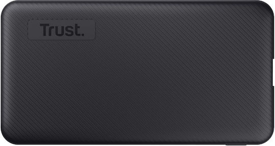 Trust Primo Ultra-thin Power Bank 5000mAh 15W cu Port USB-A și Port USB-C Negru
