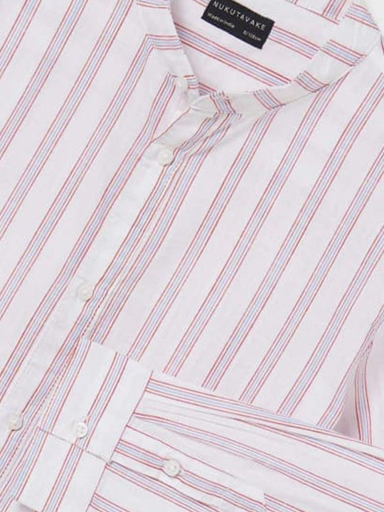 Kids Striped Shirt Long Sleeve Red