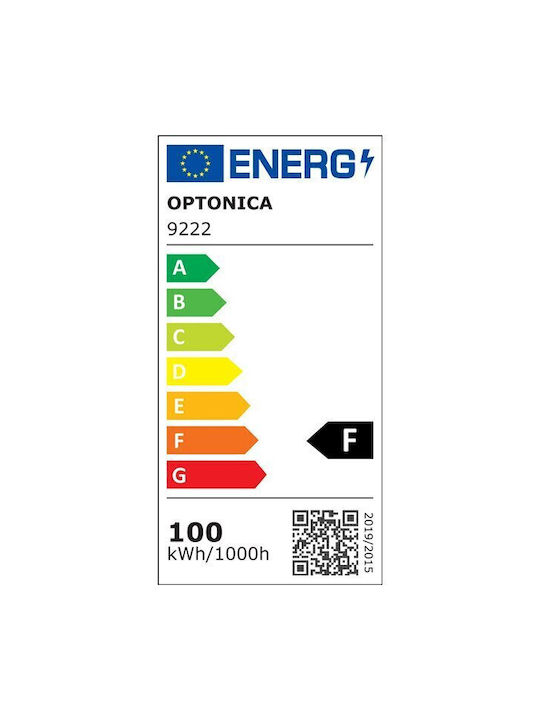 Optonica Außenstehlampe LED Straße 100W mit Kaltweißem Licht IP65 Graue