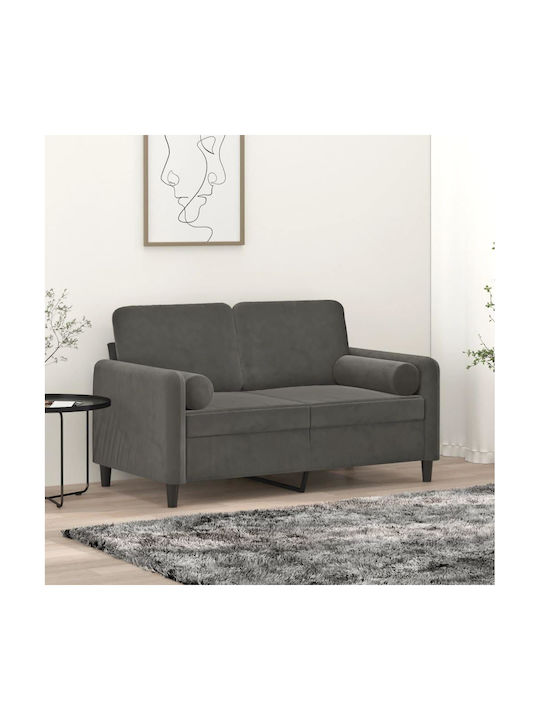vidaXL Sofa-Kissen aus Samt Dunkelgrau 2 Stück 15x50cm
