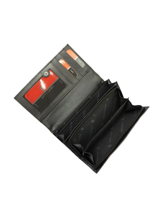 Large Leather Women's Wallet Classic Black