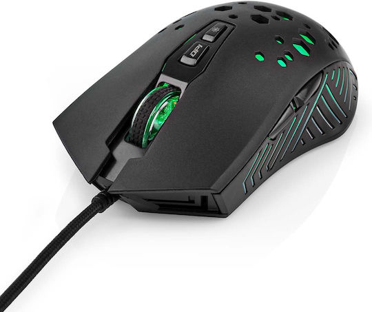 Nedis GMWD410BK RGB Gaming Ποντίκι 7200 DPI Μαύρο
