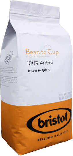 Bristot Espresso Coffee Arabica Bean To Cup Whole Beans 1kg