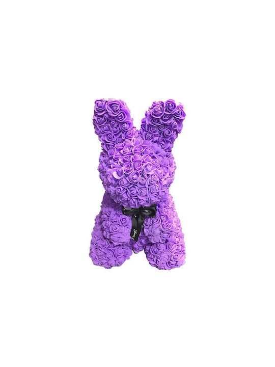 Häschen aus Künstlichen Rosen Purple 40cm 1Stück