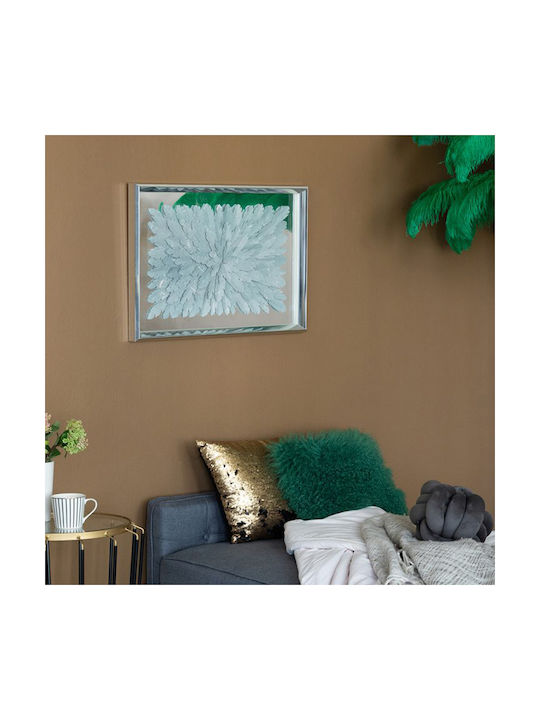 Artekko Wall Decor Witsiay Grey Made of Glass 70x4.8x50cm