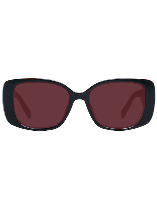 Karen Millen Women's Sunglasses with Black Acetate Frame and Red Lenses KM1990 733