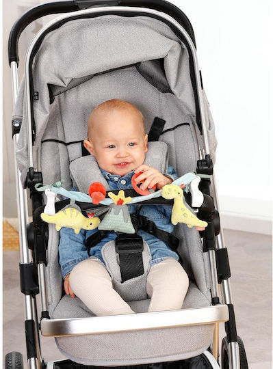 Fehn Chain for Crib and Stroller with Mirror Happy Dino for 0++ Months