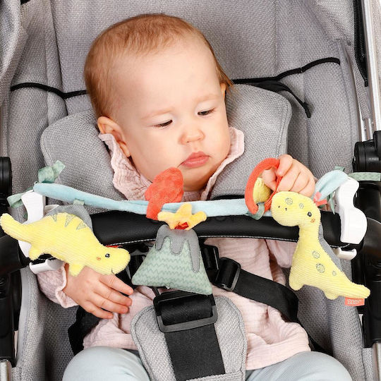 Fehn Chain for Crib and Stroller with Mirror Happy Dino for 0++ Months
