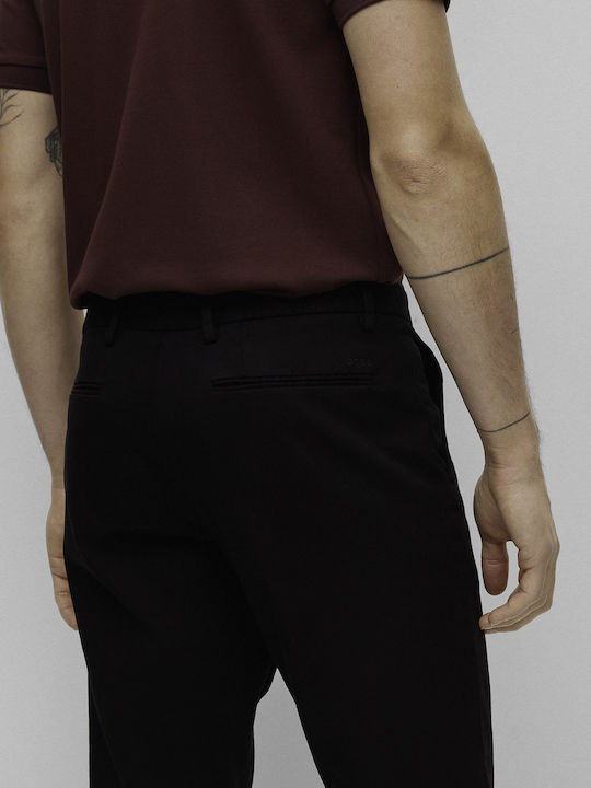 Kaito1 Pantaloni Chino Elastic cu Croială Slim Negru
