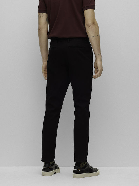 Kaito1 Pantaloni Chino Elastic cu Croială Slim Negru