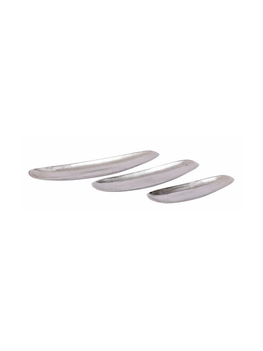 InTheBox Ricus Dekorative Platte Oval Aluminium Silber 1Stück 65x17x4cm InTheBox Ricus Dekorative Platte Oval Aluminium Silber 1Stück 65x17x4cm