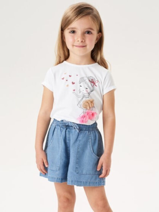 iDO Kids Blouse Short Sleeve White