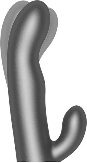 Oninder Δονητής Rabbit με Απομακρυσμένο Έλεγχο Vibration & Rotation 23cm Black
