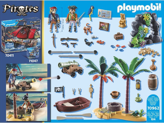 Playmobil Pirates Pirate Treasure Island for 4-10 years old