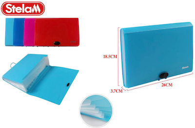 Stelan Clipboard Accordion Light Blue 1pcs