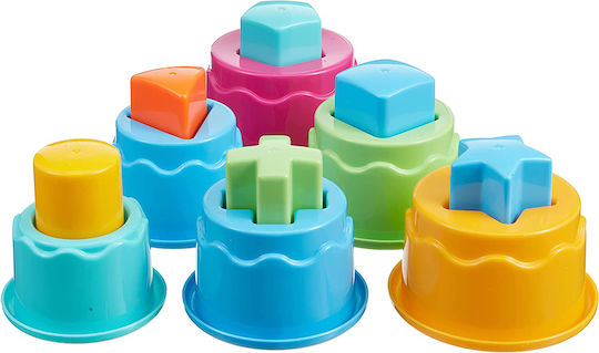 Dede Stacking Toy Tower with Numbers and Shapes for 12++ Months