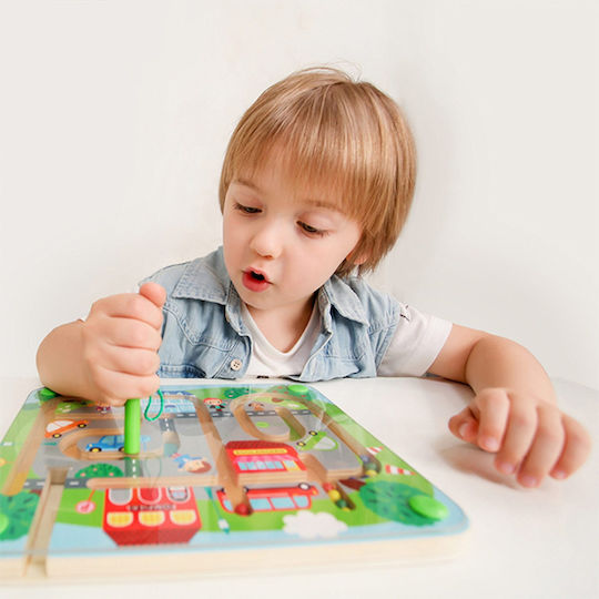 iwood Maze Magnetic Labyrinth made of Wood for 24++ Months