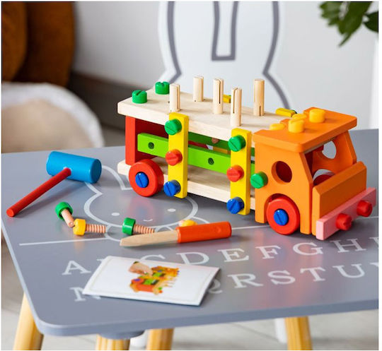 Ecotoys Превозно средство Wooden Constructor от дърво за 36++ месеца