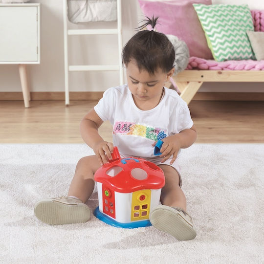 Dolu Παιχνίδι Ταξινόμησης Σχημάτων Shape Sorter Sweet House with Lockable Doors για 12+ Μηνών