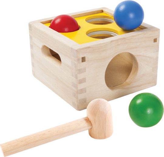 Plan Toys Hammer Toy Box with Balls and Hammer made of Wood for 12++ Months