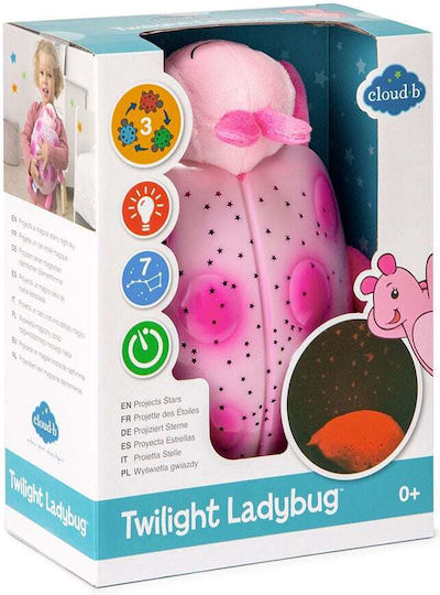 Cloud b Sleep Toy Twilight Ladybug Projector made of Fabric with White Noise and Light for 0++ Months
