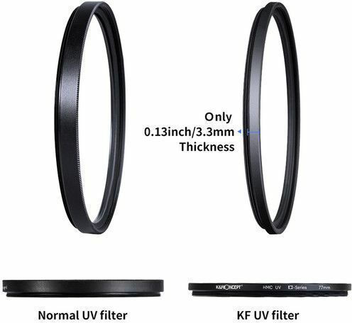 K&F Concept Filter UV Diameter 58mm with Coating MC for Camera Lenses