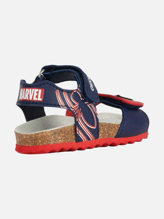 Παιδικά Πέδιλα Spider Man Ανατομικά Navy Μπλε