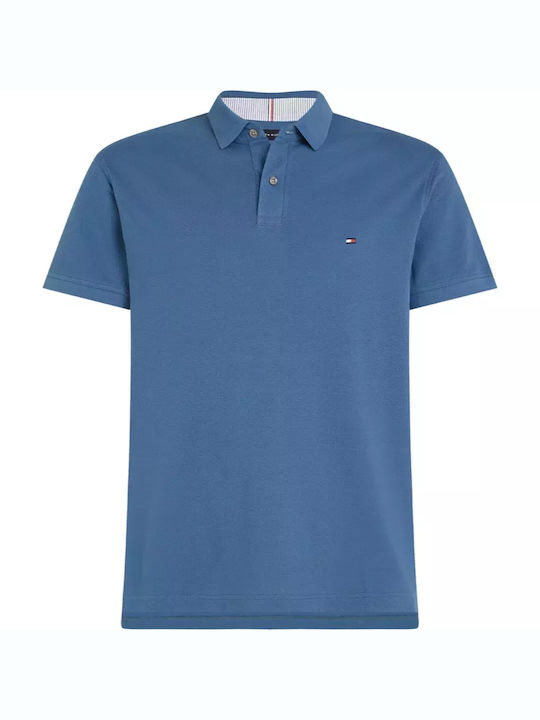 Tommy Hilfiger Men's Short Sleeve Blouse Polo Blue