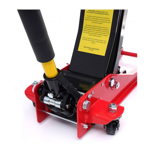 Kraft & Dele Hydraulic Carriage Jack with Lifting Capacity up to 50.5cm and Weight Capacity up to 3.5 Tons