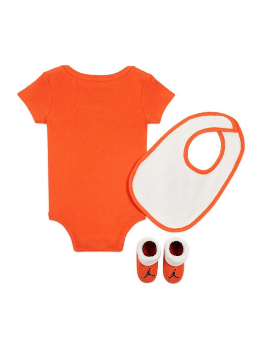 Jordan Set Baby Bodysuit Orange