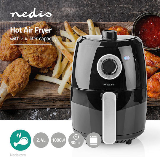 Nedis Air Fryer 2.4lt Μαύρο KAAF120FBK