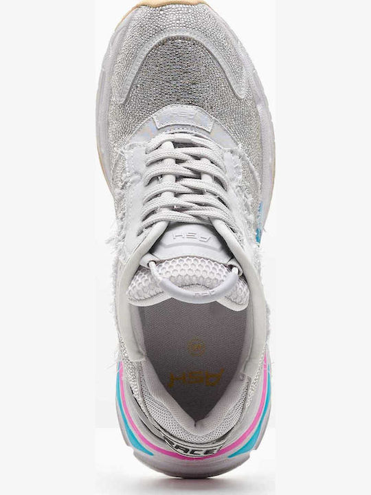 Race Strass Combo B Damen Chunky Sneakers Silber