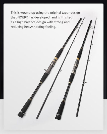 Noeby Boat Fishing Rod for Vertical Fishing / Inchiku / Jigging / Trolling 2.13m 80-300gr
