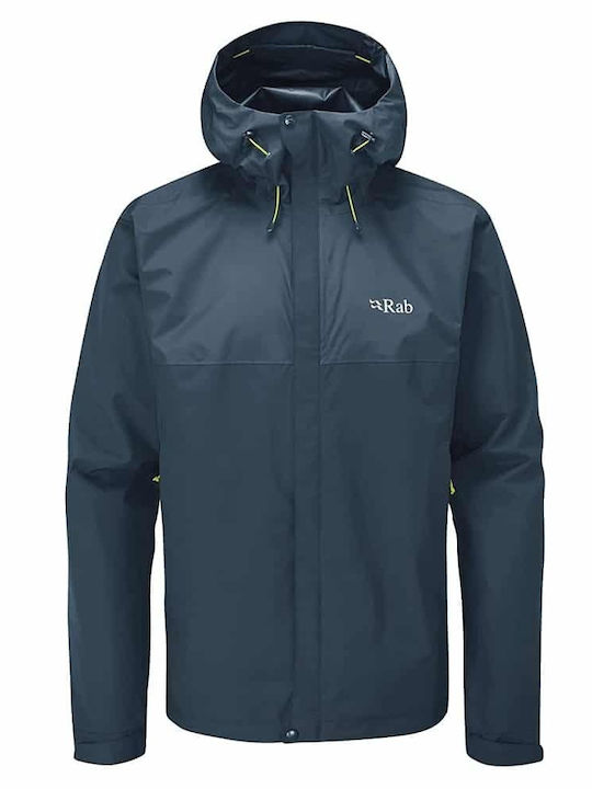 Downpour Eco Winter Jacket Hardshell Waterproof and Windproof Orion Blue