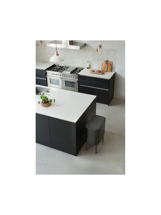 Brabantia Bo Κάδος Απορριμμάτων από Ανοξείδωτο Ατσάλι Matt Black 36lt