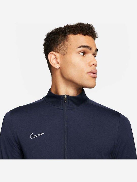 Academy Tracksuit Dri-Fit Glossy with Elastic Navy Blue
