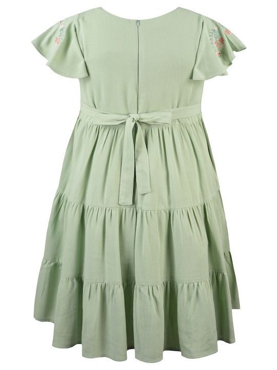 Energiers Παιδικό Φόρεμα Κοντομάνικο Πράσινο