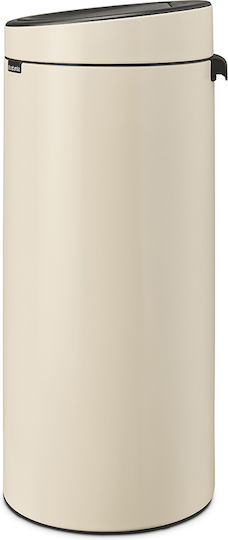 Brabantia Touch New Κάδος Απορριμμάτων από Ανοξείδωτο Ατσάλι Soft Beige 30lt Brabantia Touch New Κάδος Απορριμμάτων από Ανοξείδωτο Ατσάλι Soft Beige 30lt