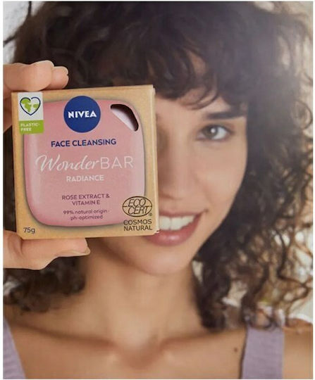 Nivea Naturally Clean Rose Seife Bar Reinigung Gesicht 75gr