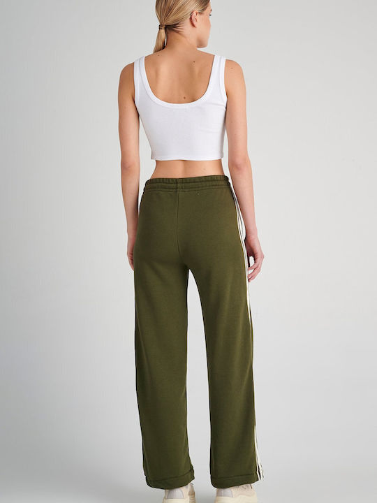 SugarFree Women's High Waist Sweatpants Khaki