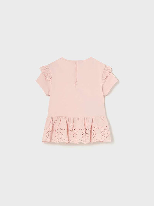 Mayoral Kids Blouse Short Sleeve Pink