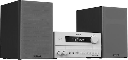 Kenwood Ηχοσύστημα 2.0 M-822DAB 100W με CD / Digital Media Player και Bluetooth Λευκό