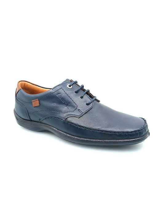 Boxer Men's Leather Casual Shoes Blue