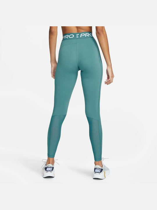 Nike Dri-Fit Training Γυναικείο Μακρύ Κολάν Ψηλόμεσο Πράσινο