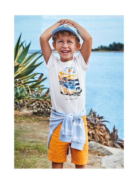 Mayoral Kids Shorts/Bermuda Fabric Orange